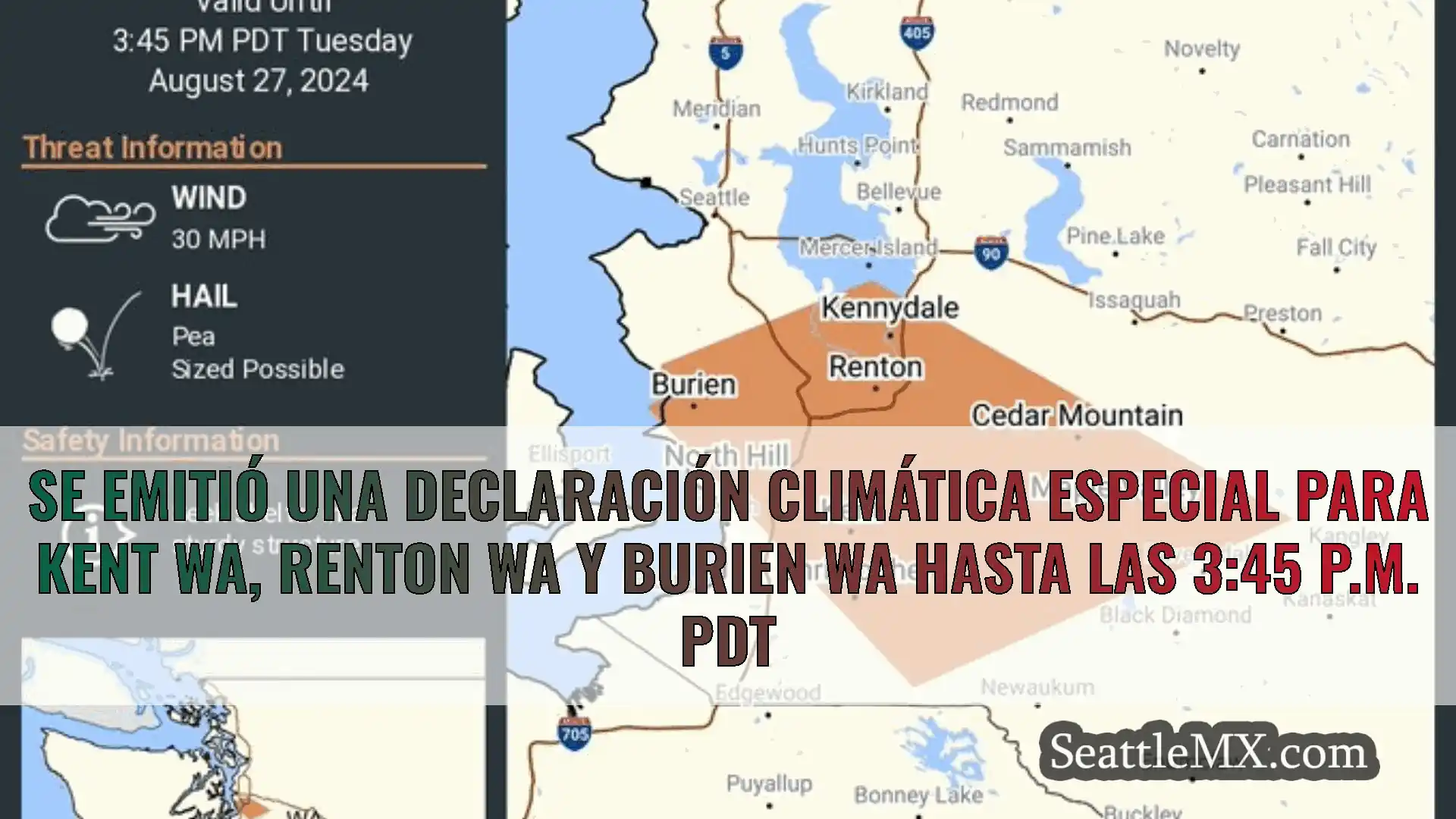 noticias del tiempo en seattle Se emitió una declaración