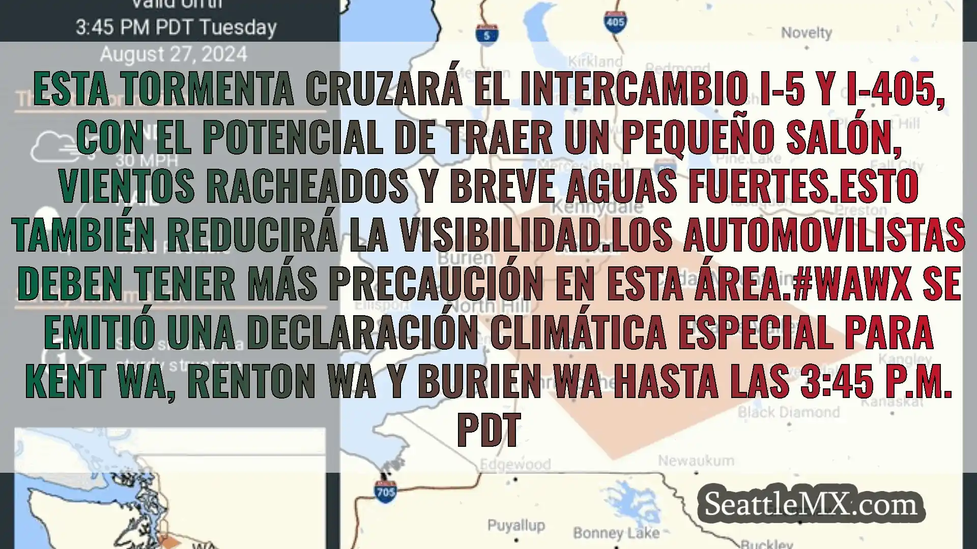 noticias del tiempo en seattle Esta tormenta cruzará el