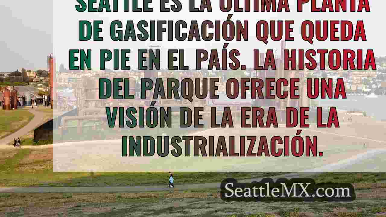 ¿Qué hay en el suelo del Gas Works Park?