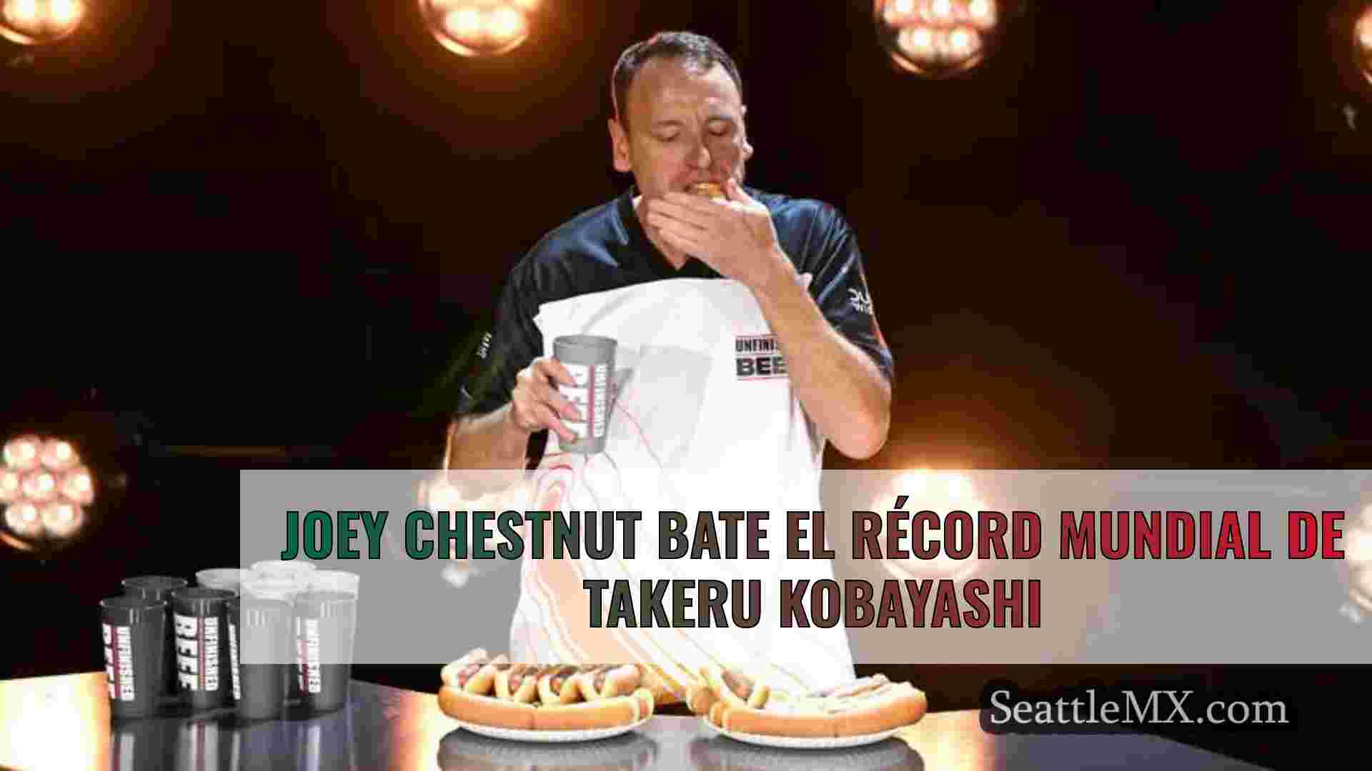 Joey Chestnut bate el récord mundial de