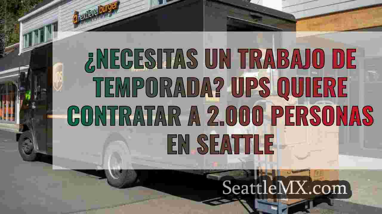 ¿Necesitas un trabajo de temporada? UPS