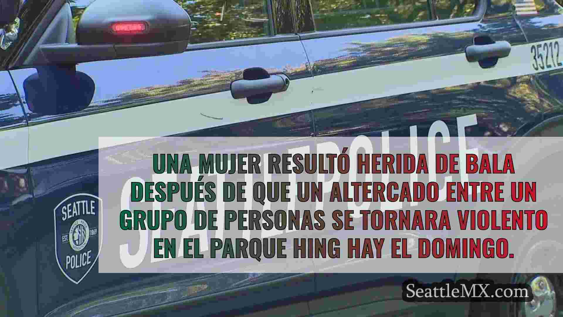 Disparan a una mujer durante unos
