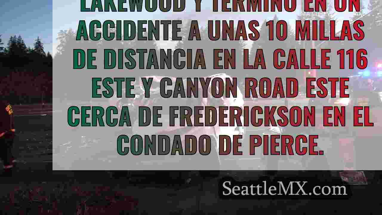 Una persecución policial en Lakewood