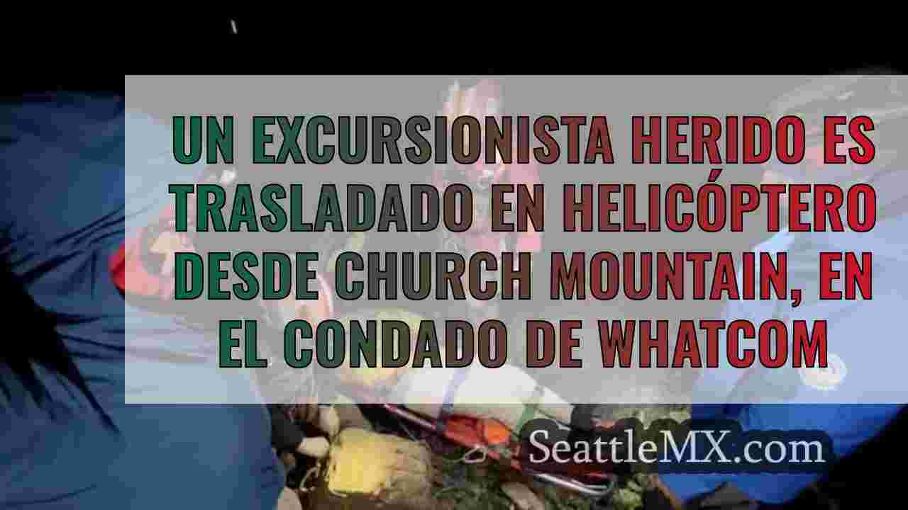 Un excursionista herido es trasladado