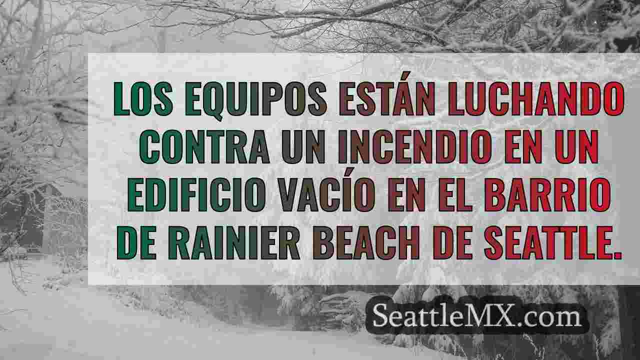 Los equipos luchan contra el incendio