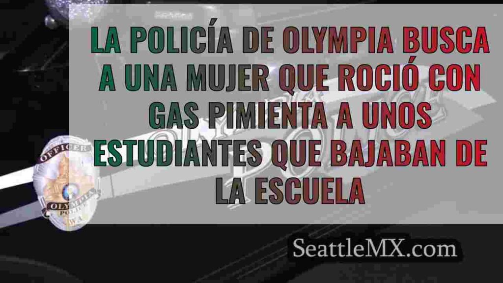 La policía de Olympia busca a una mujer