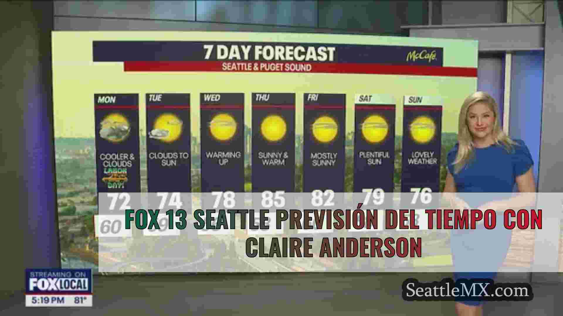El tiempo en Seattle: Nubes y más
