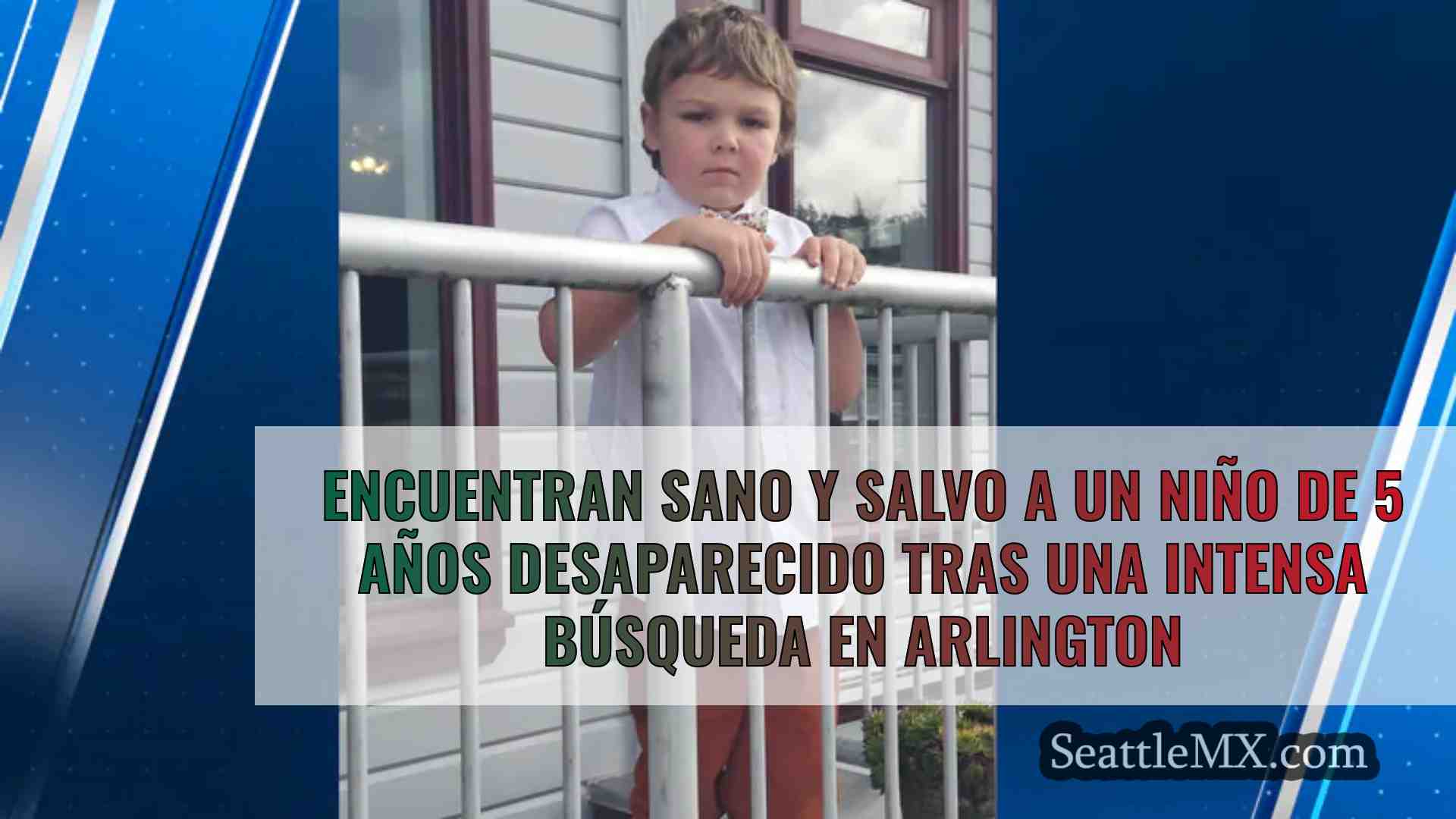 Encuentran sano y salvo a un niño de 5