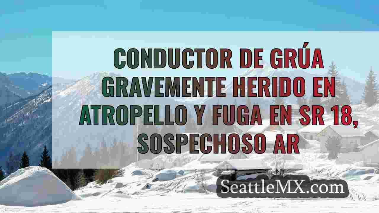 Herido grave el conductor de una grúa
