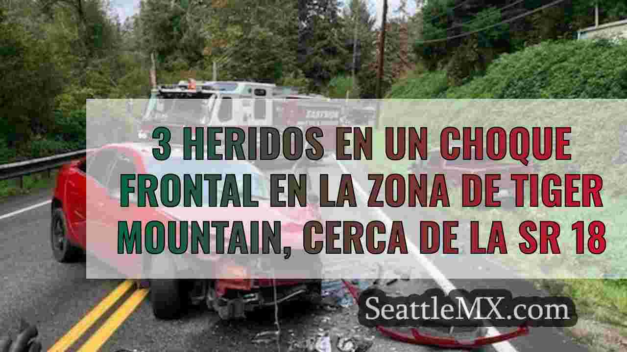 3 heridos en un choque frontal en la