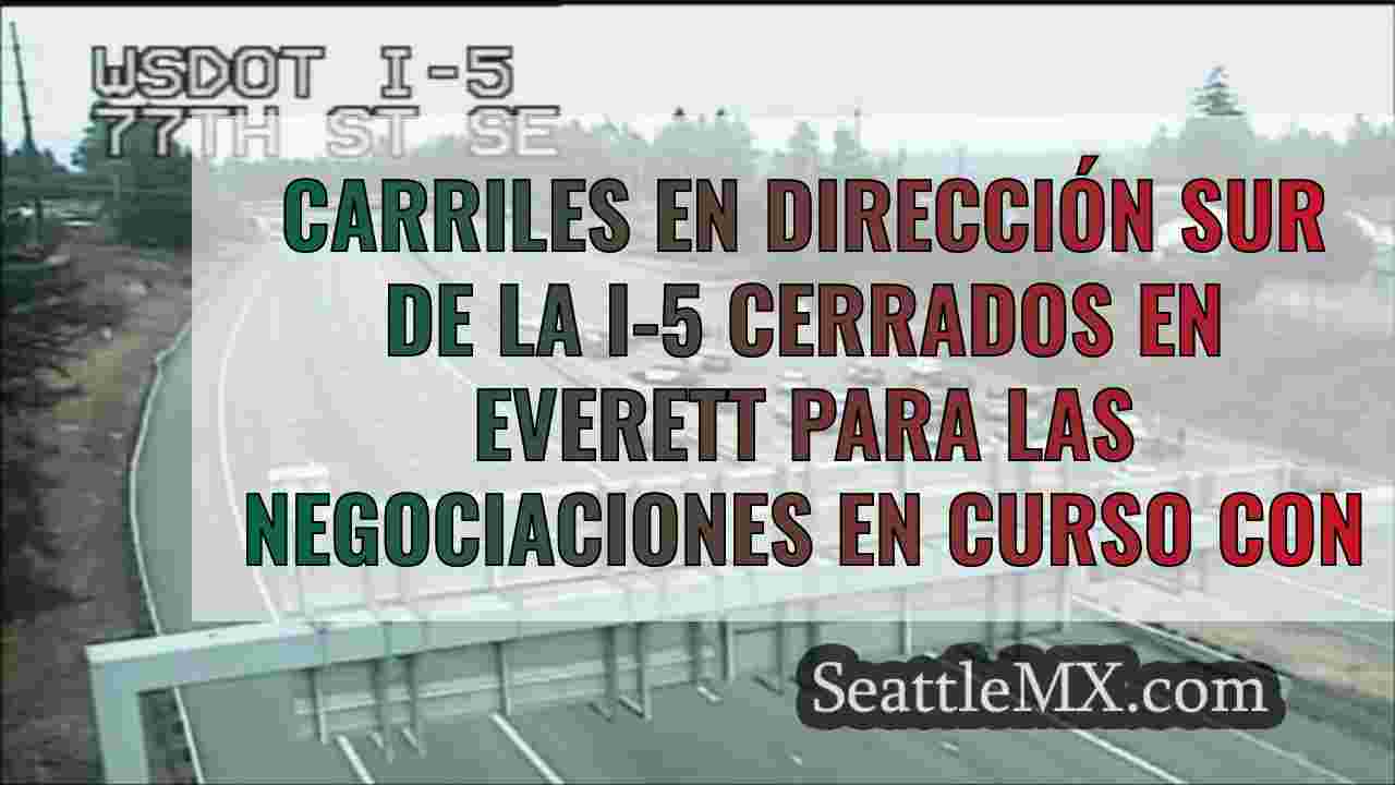 Carriles en dirección sur de la I-5