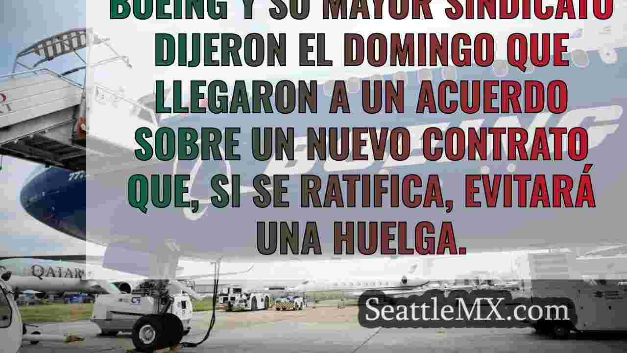 Boeing llega a un acuerdo provisional
