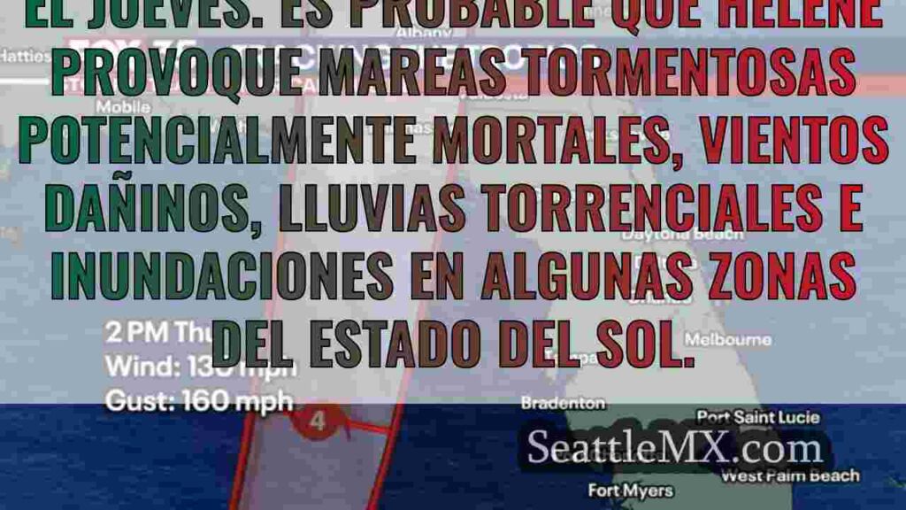 Seguimiento del huracán Helene,