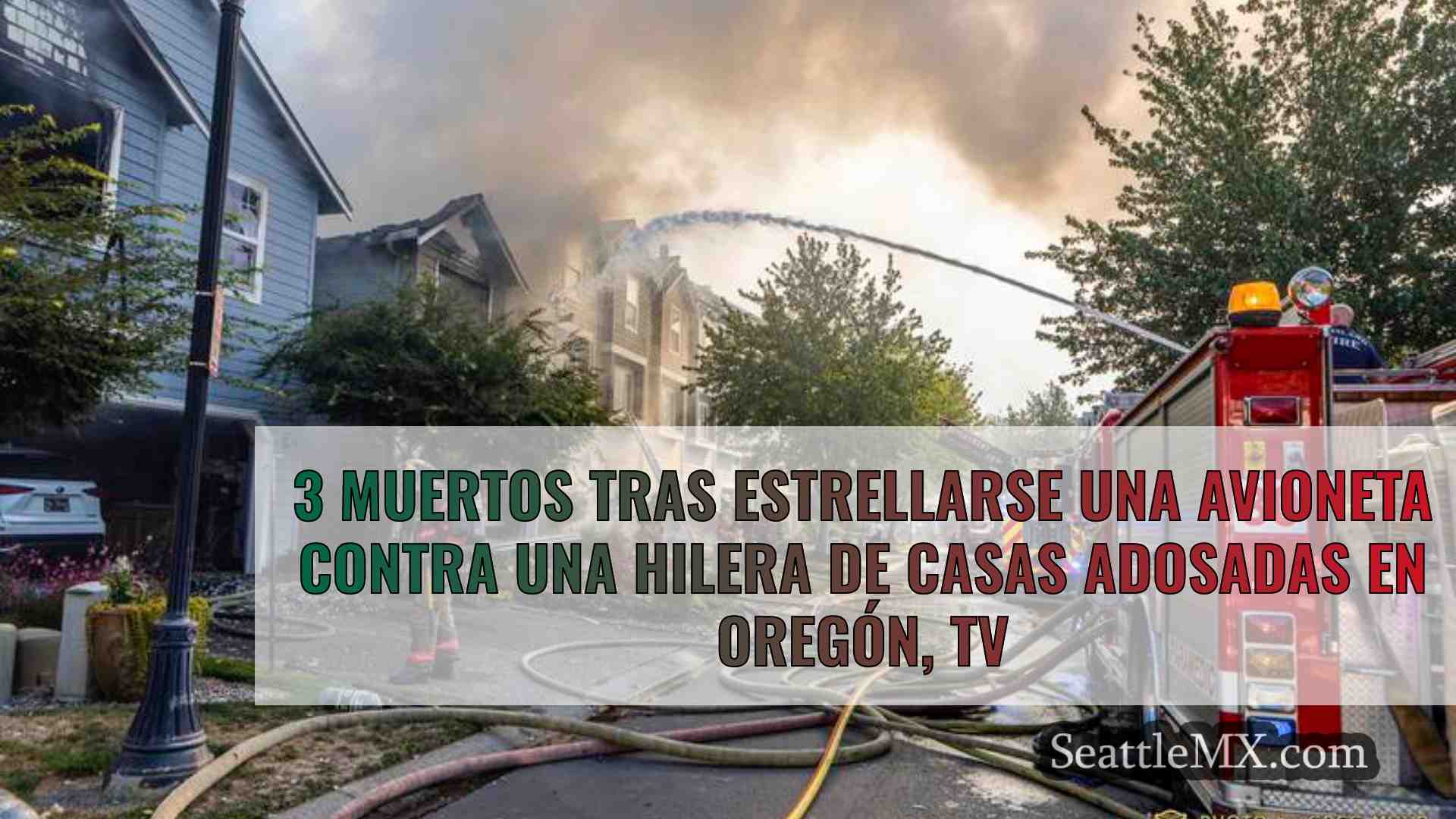 3 muertos tras estrellarse una avioneta