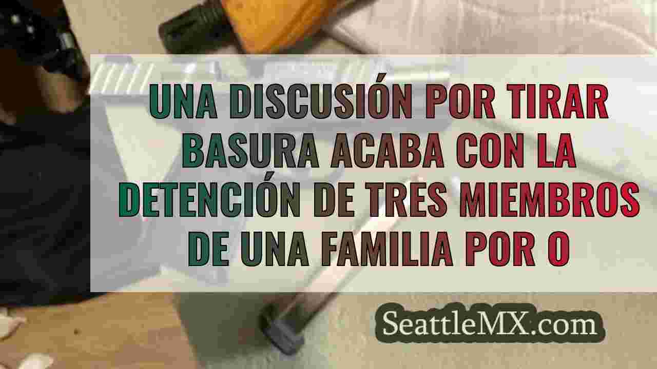Una discusión por tirar basura acaba
