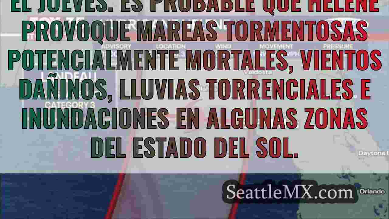 Seguimiento del huracán Helene,