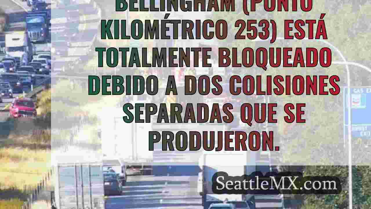 2 accidentes cierran todos los carriles