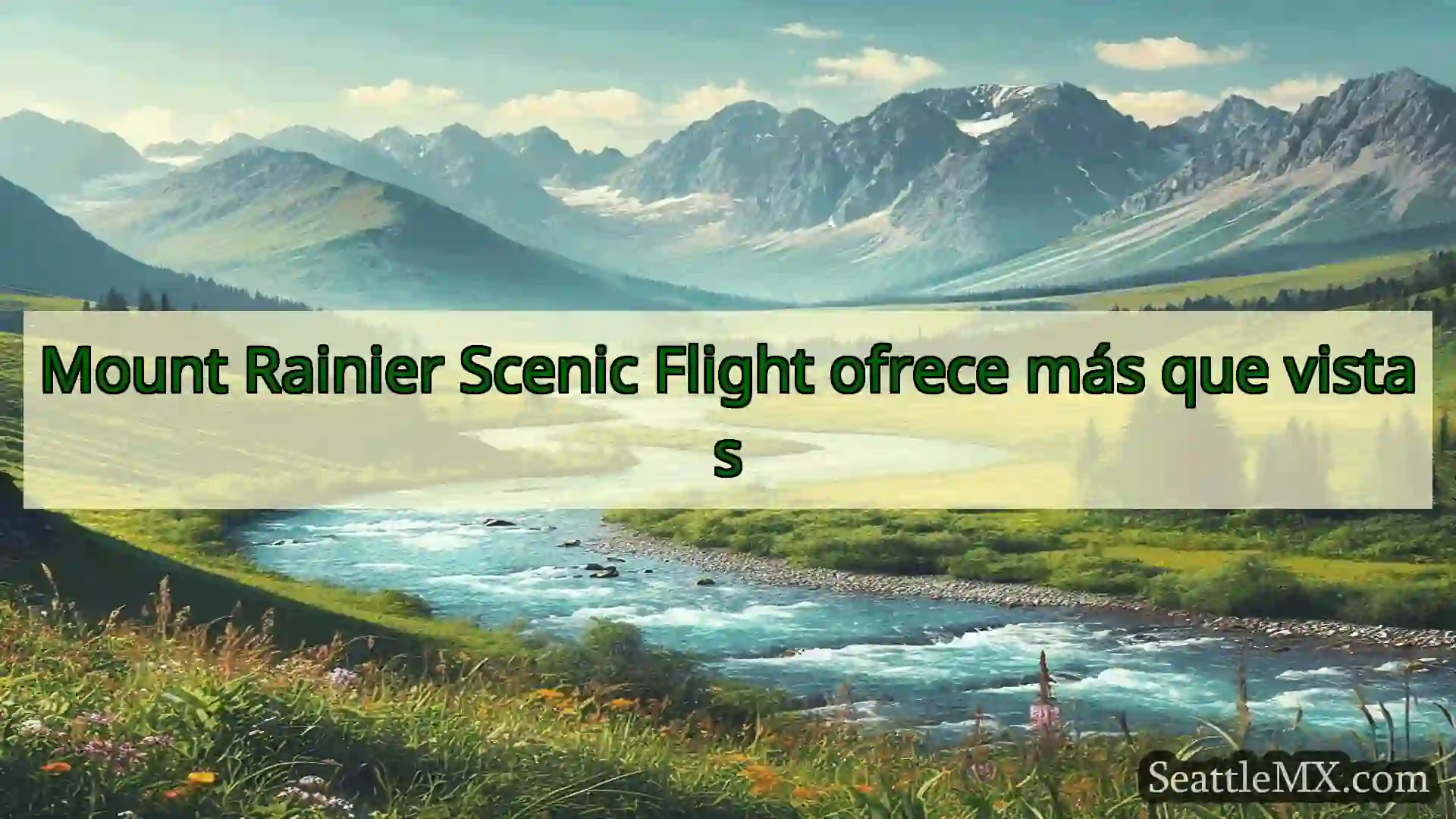 noticias de seattle Mount Rainier Scenic Flight ofrece