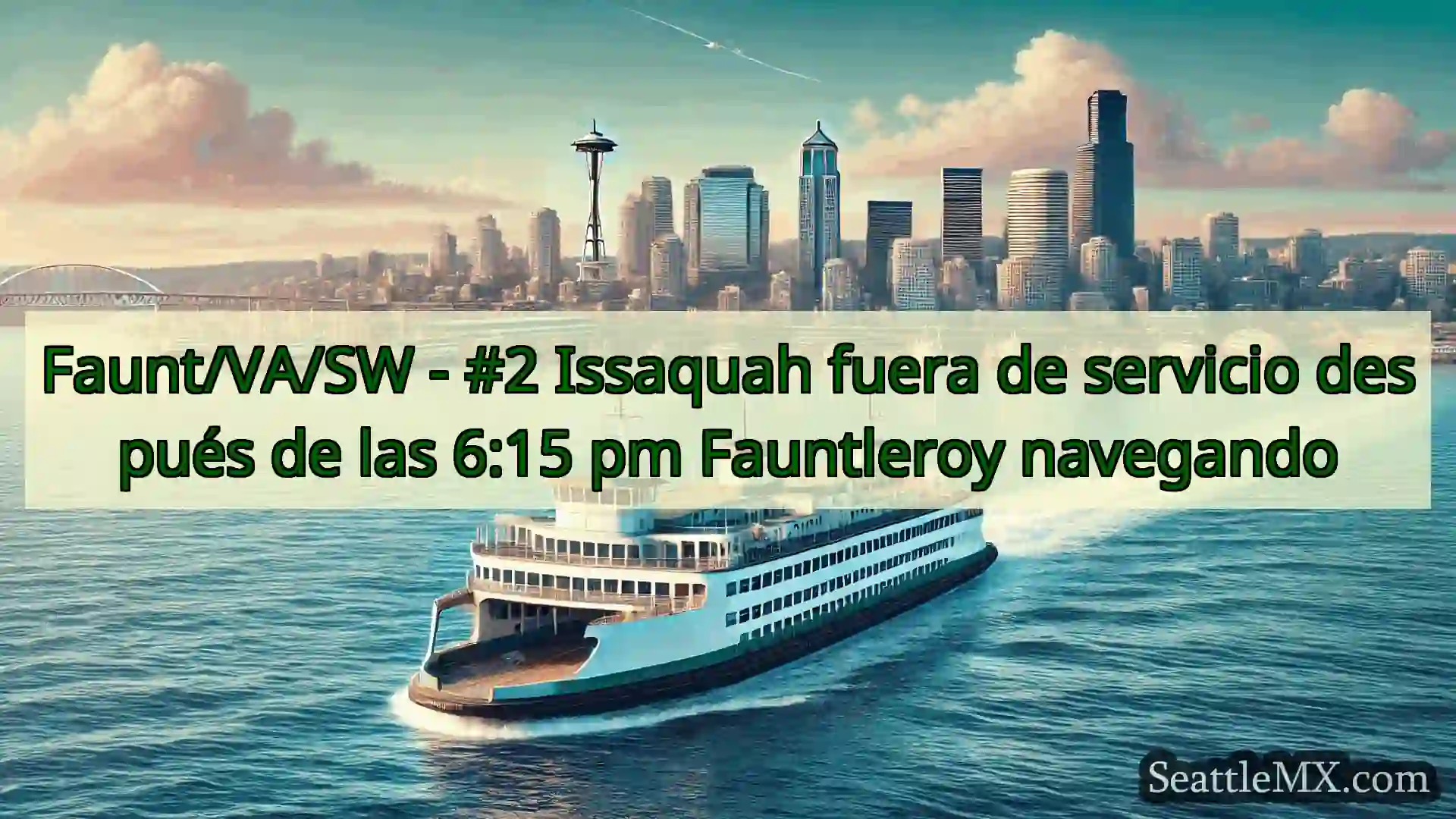 noticias del ferry de seattle Faunt/VA/SW - #2 Issaquah fuera de