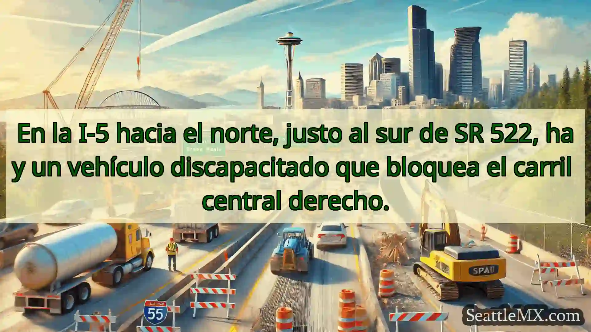 Noticias de transporte de Seattle En la I-5 hacia el norte, justo al