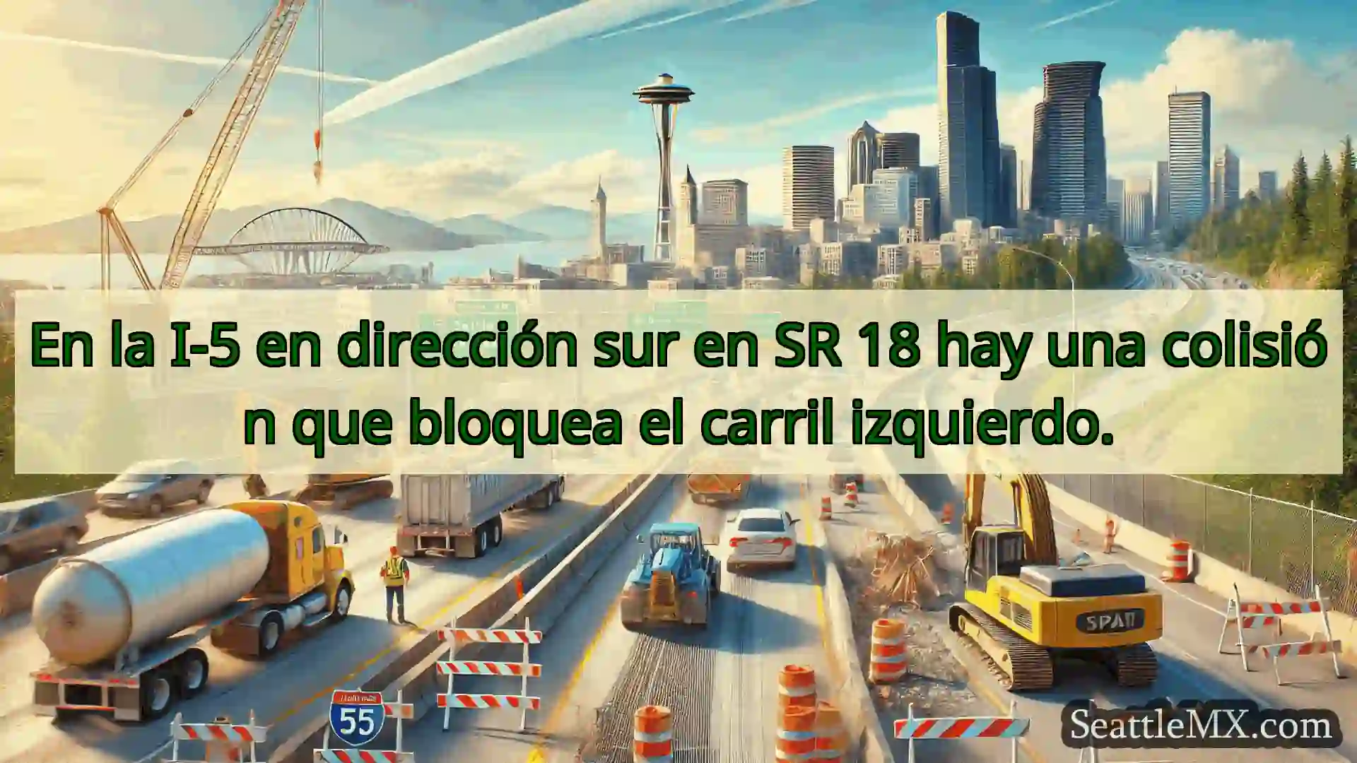 Noticias de transporte de Seattle En la I-5 en dirección sur en SR