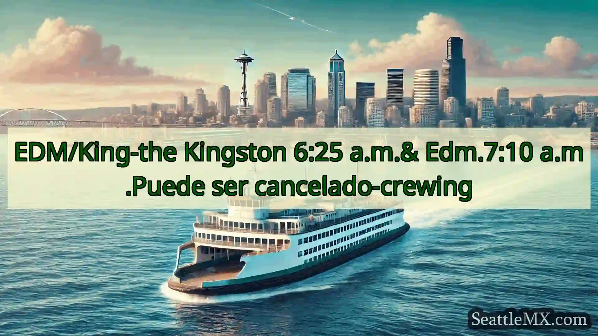 noticias del ferry de seattle EDM/King-the Kingston 6:25 a.m.&