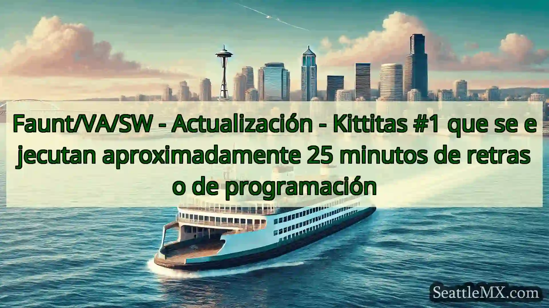 noticias del ferry de seattle Faunt/VA/SW - Actualización -