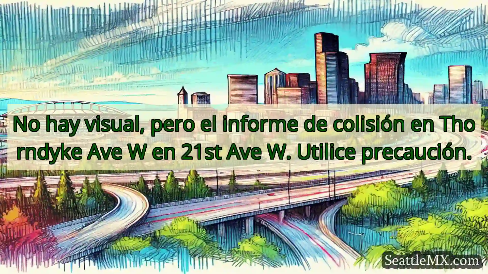 Noticias de transporte de Seattle No hay visual, pero el informe de