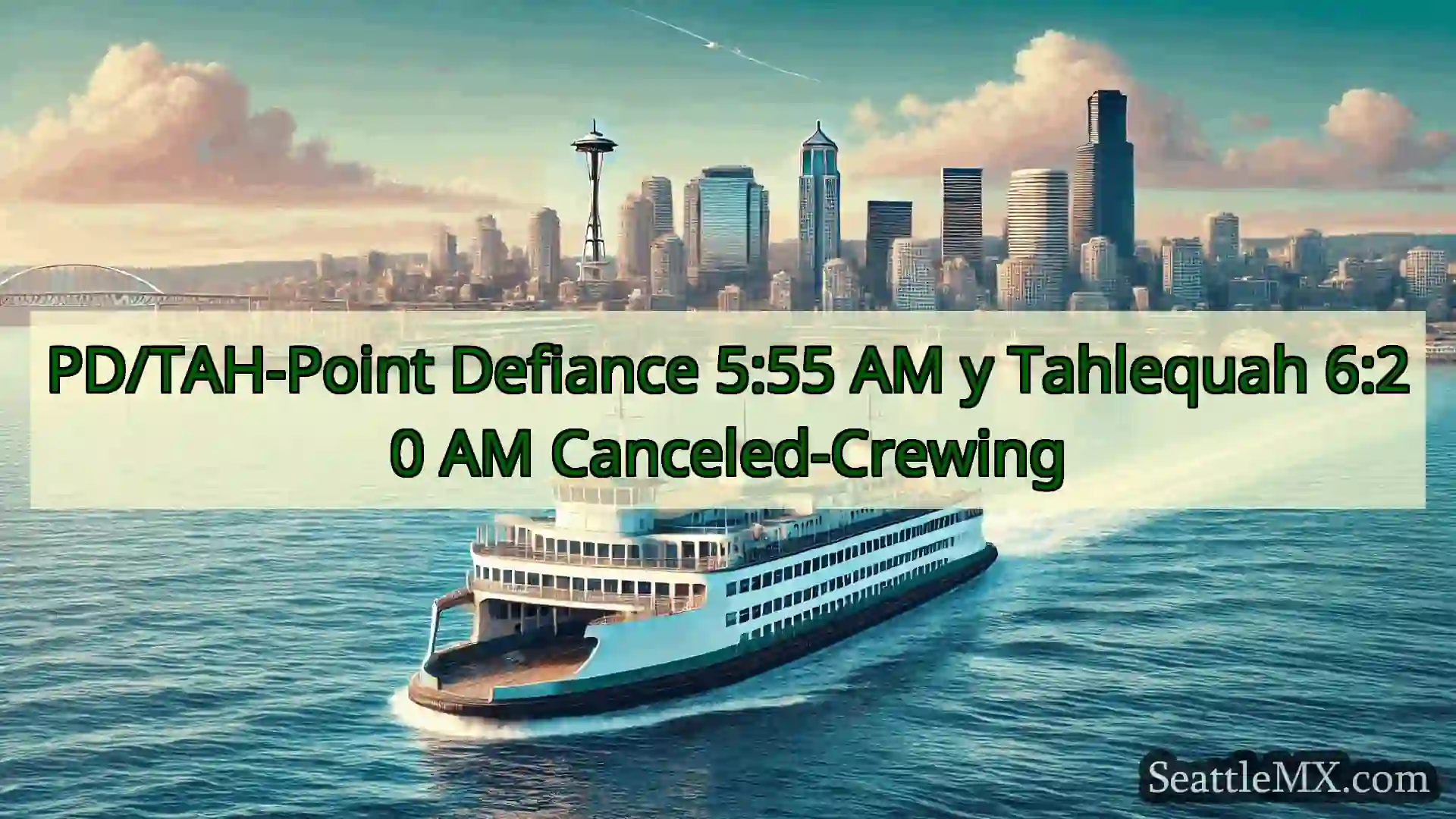 noticias del ferry de seattle PD/TAH-Point Defiance 5:55 AM y