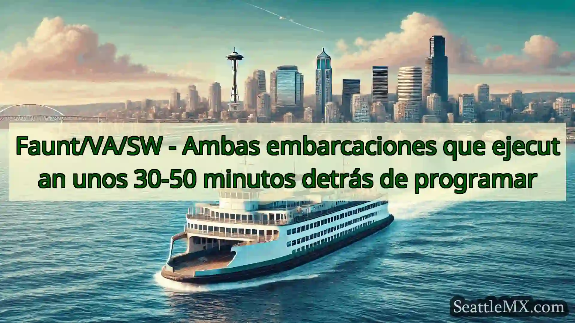 noticias del ferry de seattle Faunt/VA/SW - Ambas embarcaciones