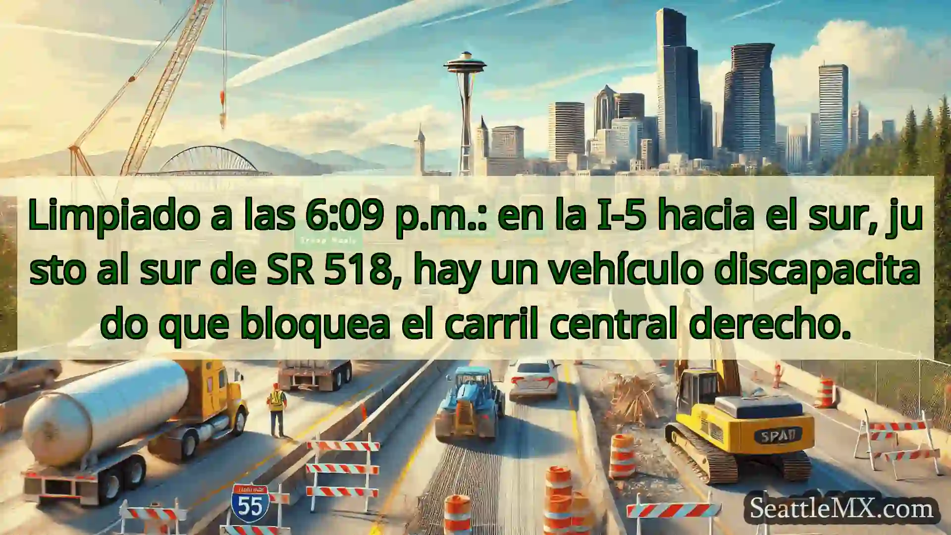 Noticias de transporte de Seattle Limpiado a las 6:09 p.m.: en la