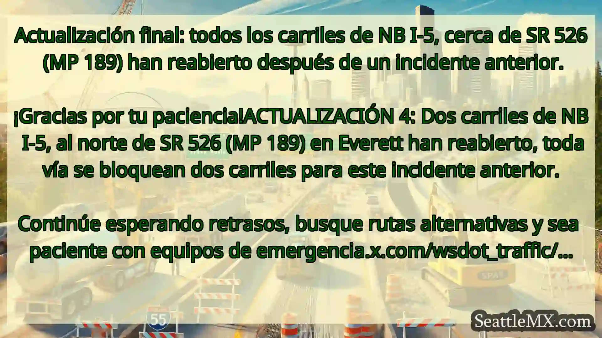 Noticias de transporte de Seattle Actualización final: todos los