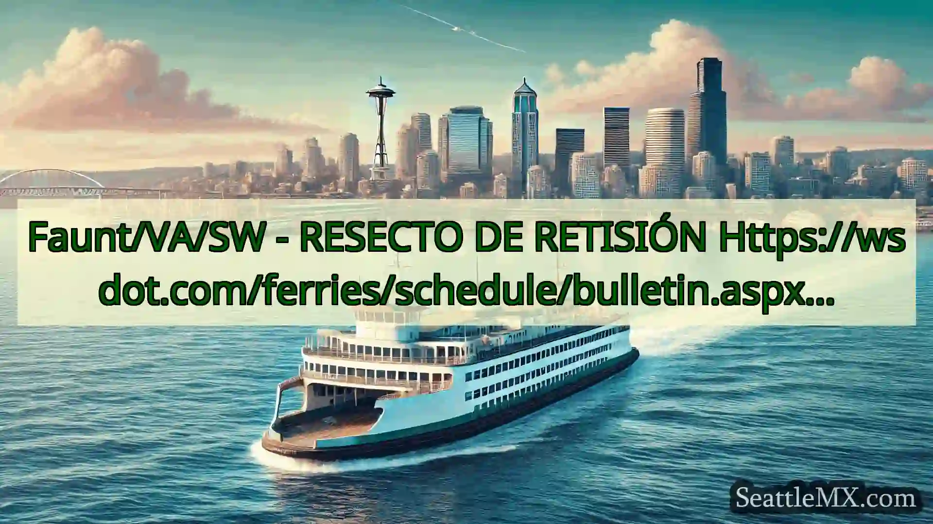 noticias del ferry de seattle Faunt/VA/SW - RESECTO DE RETISIÓN
