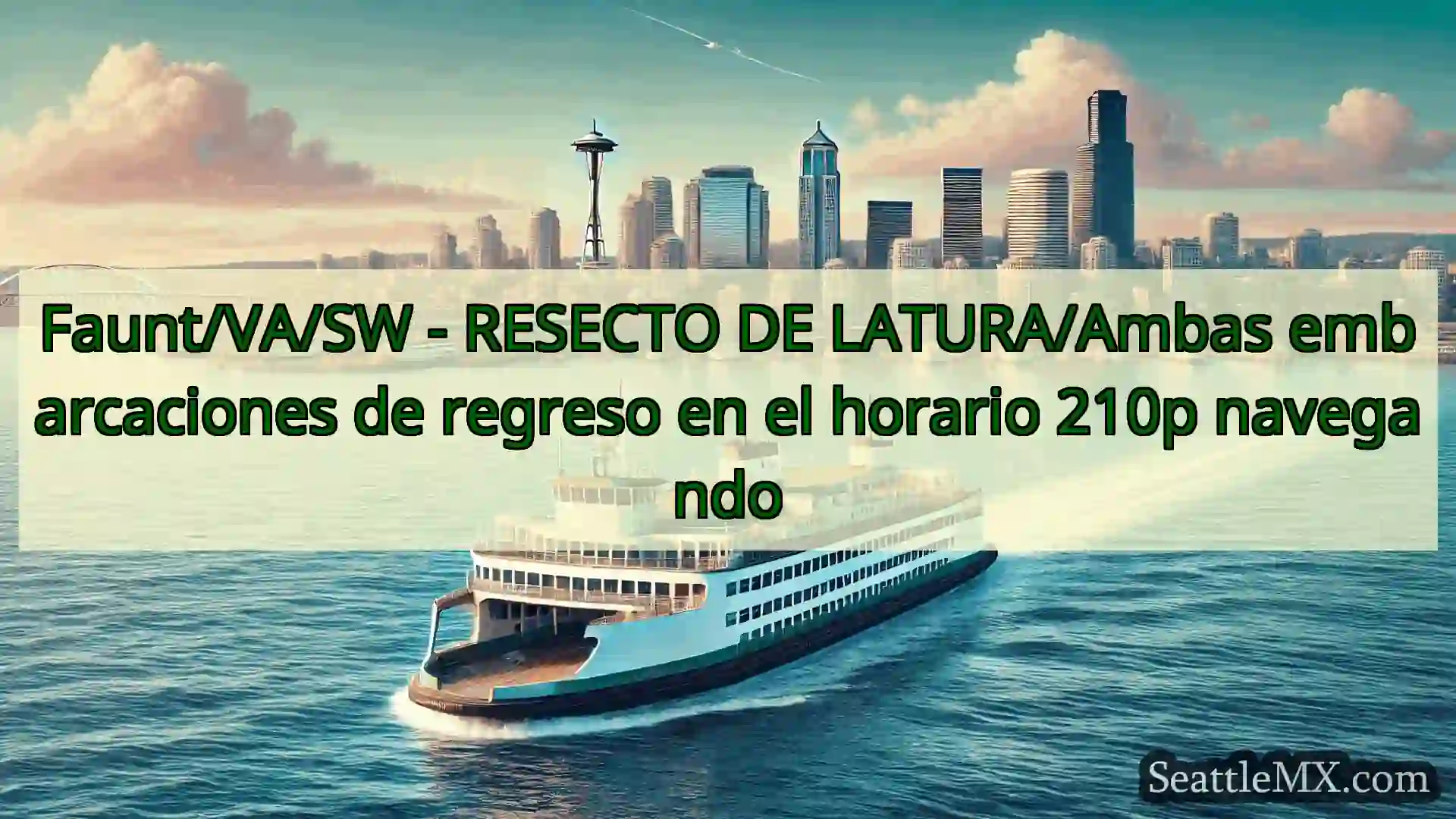 noticias del ferry de seattle Faunt/VA/SW - RESECTO DE