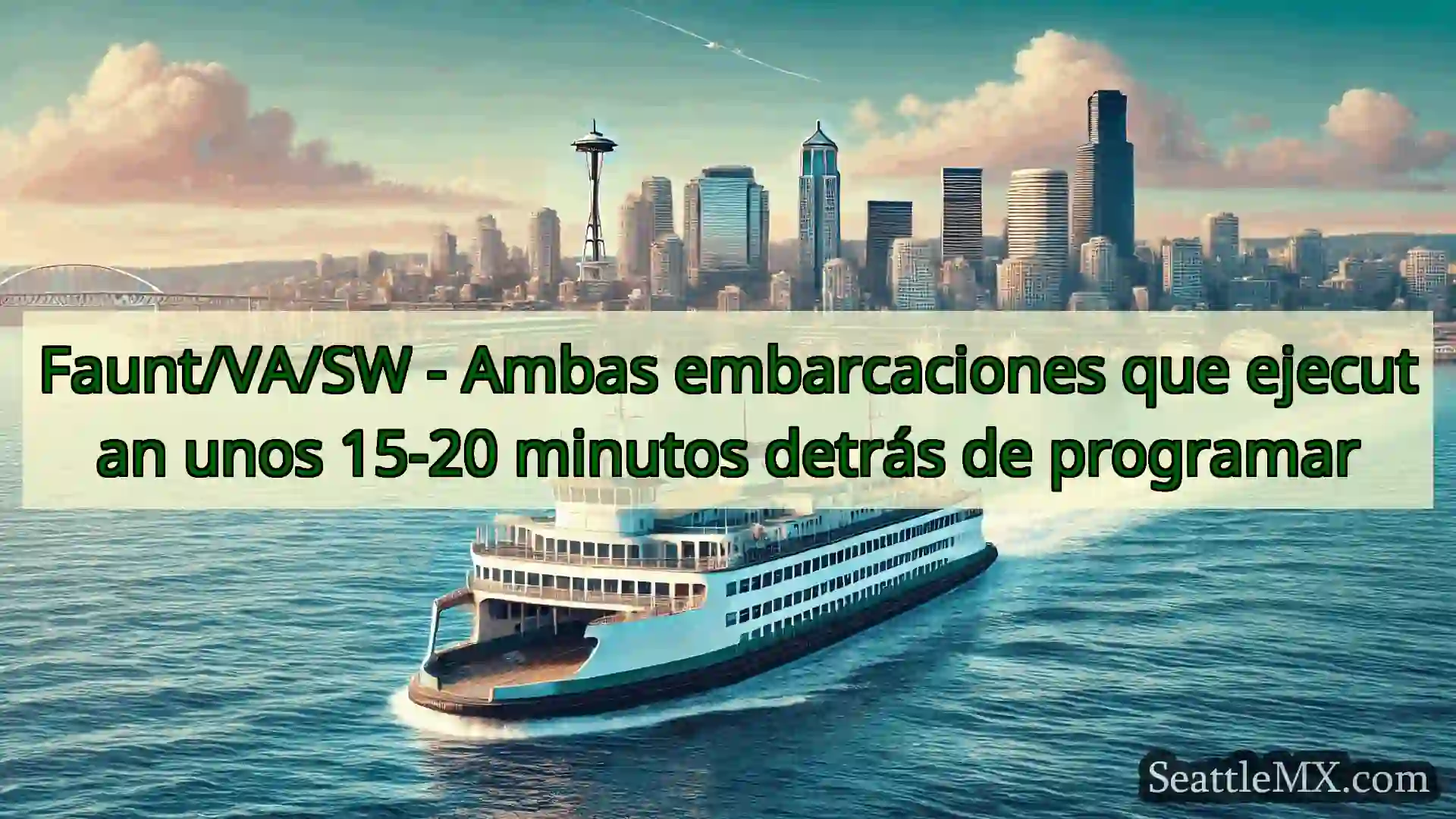 noticias del ferry de seattle Faunt/VA/SW - Ambas embarcaciones