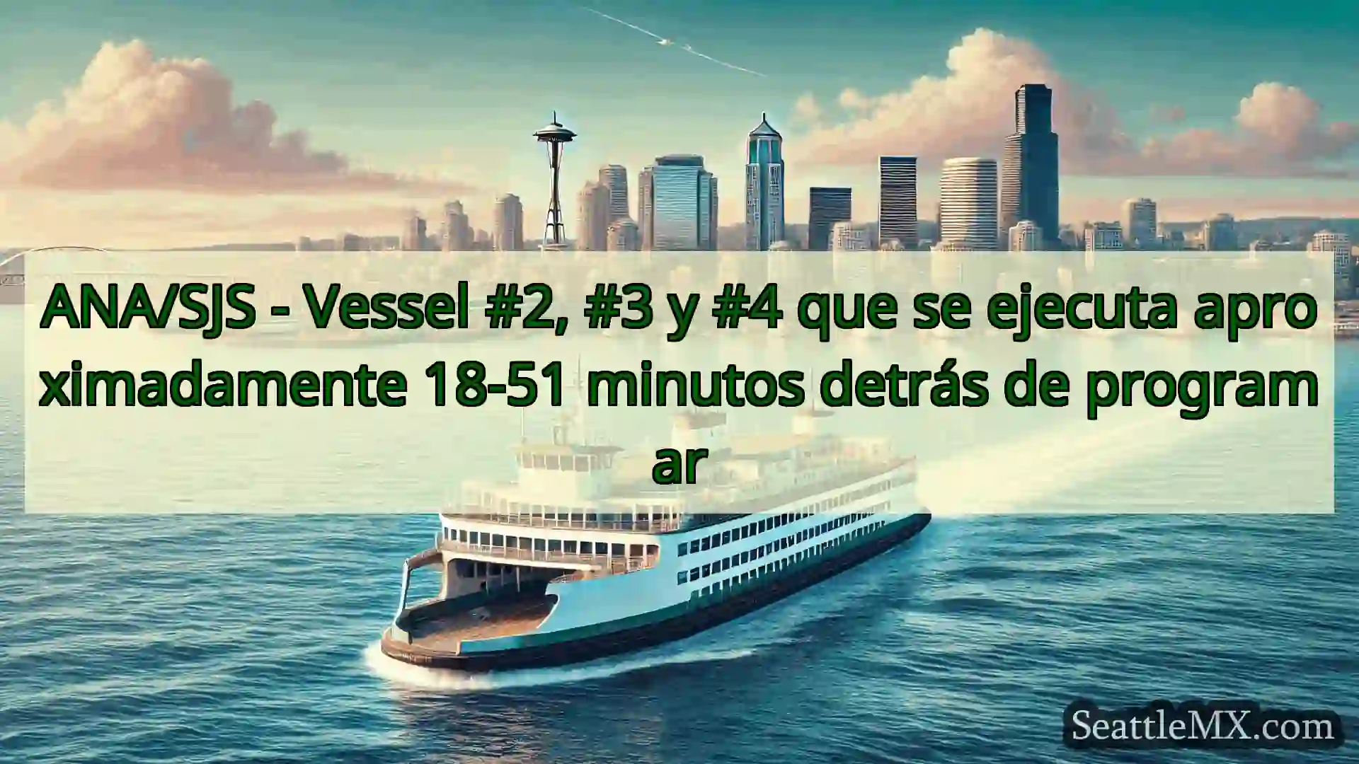 noticias del ferry de seattle ANA/SJS - Vessel #2, #3 y #4 que