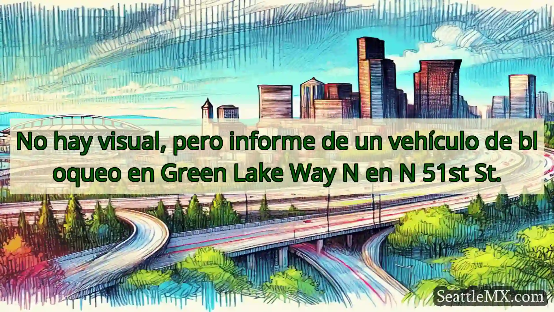 Noticias de transporte de Seattle No hay visual, pero informe de un