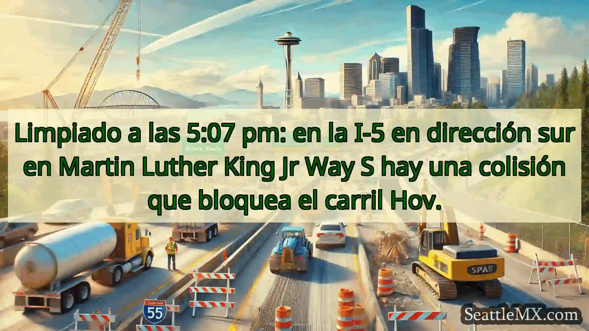 Noticias de transporte de Seattle Limpiado a las 5:07 pm: en la I-5