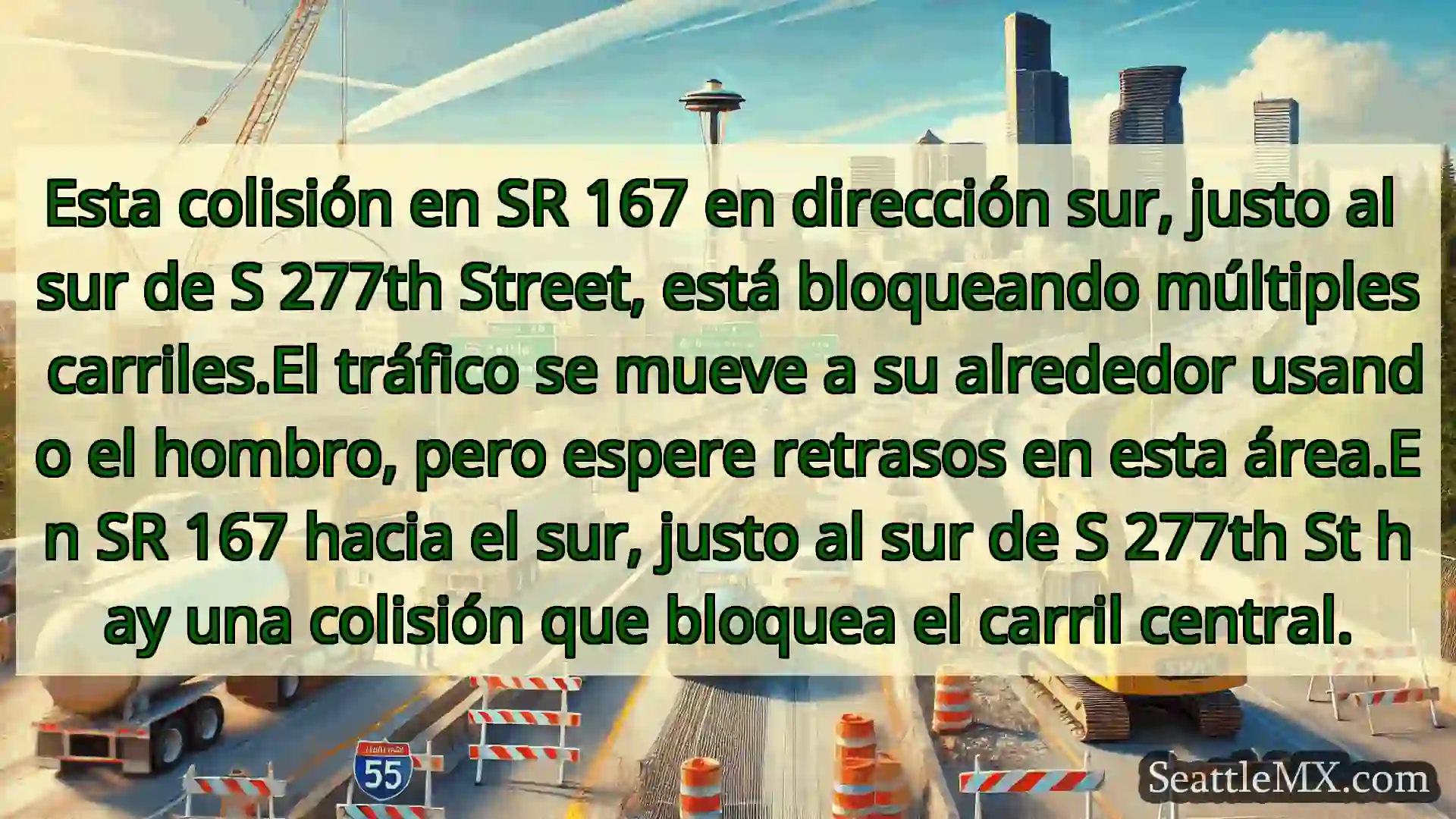 Noticias de transporte de Seattle Esta colisión en SR 167 en