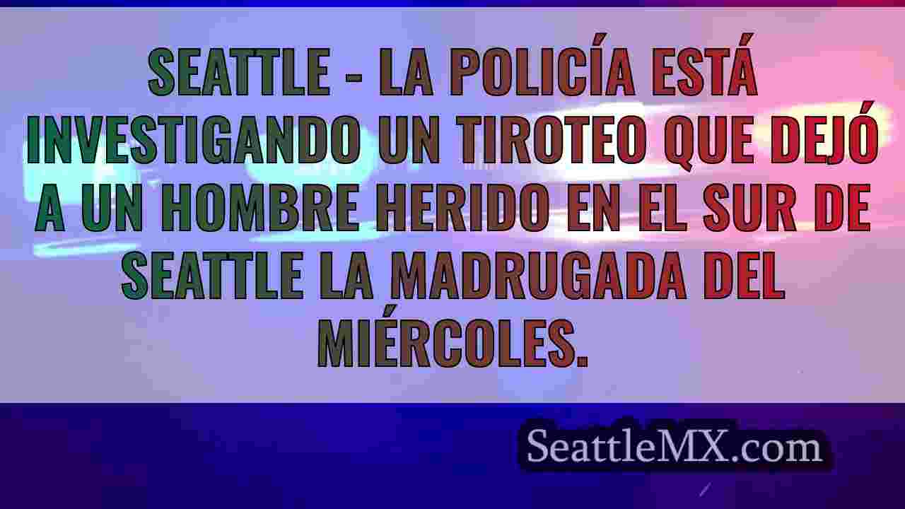 Un hombre herido de bala en la pierna