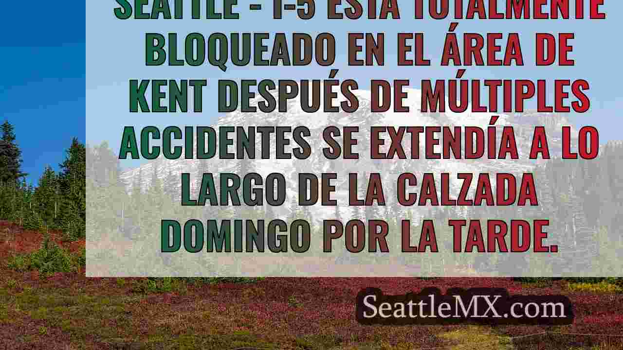 Múltiples accidentes de coche causa I-5