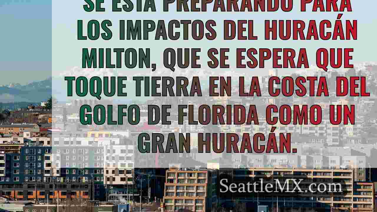 Huracán: Milton se reduce a categoría
