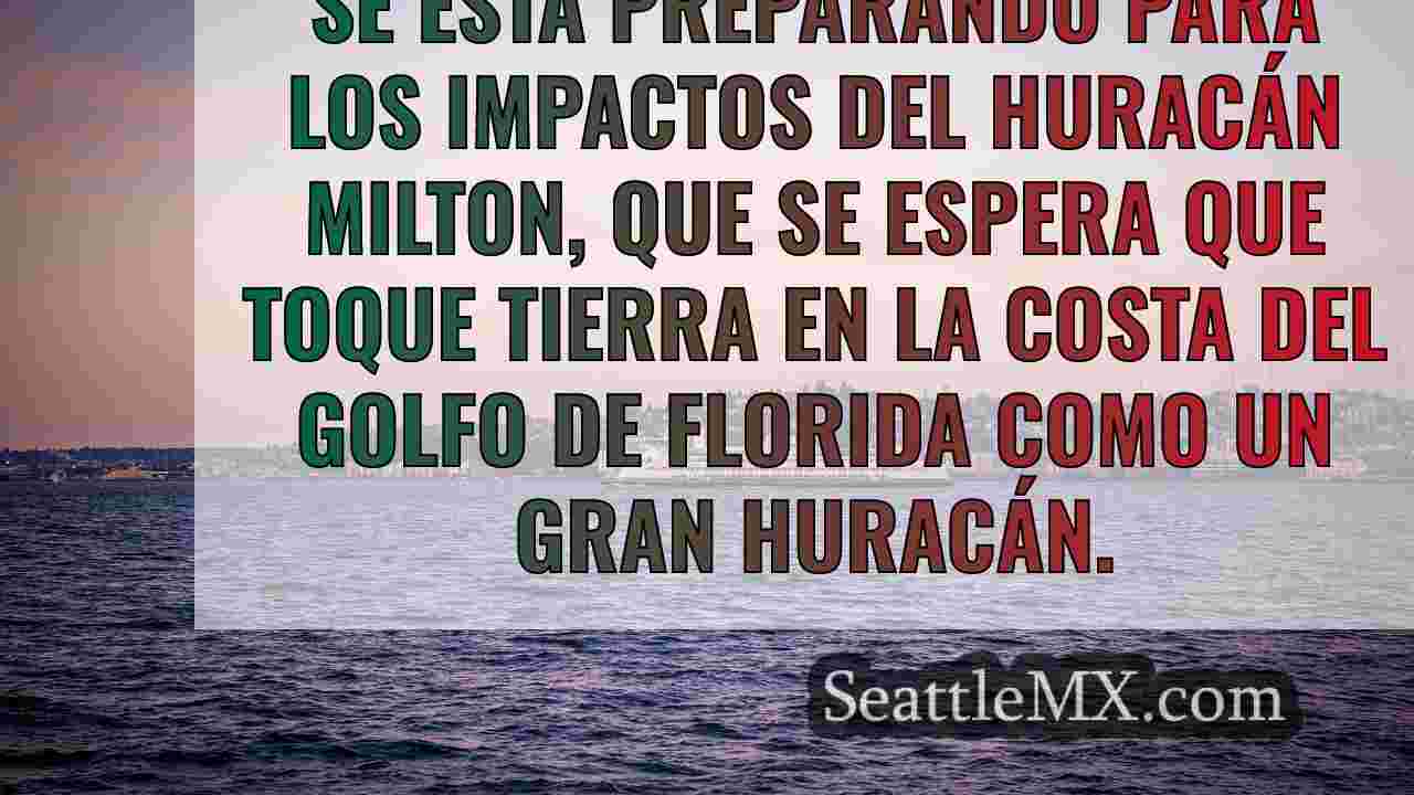Huracán Milton, categoría 4; un tornado