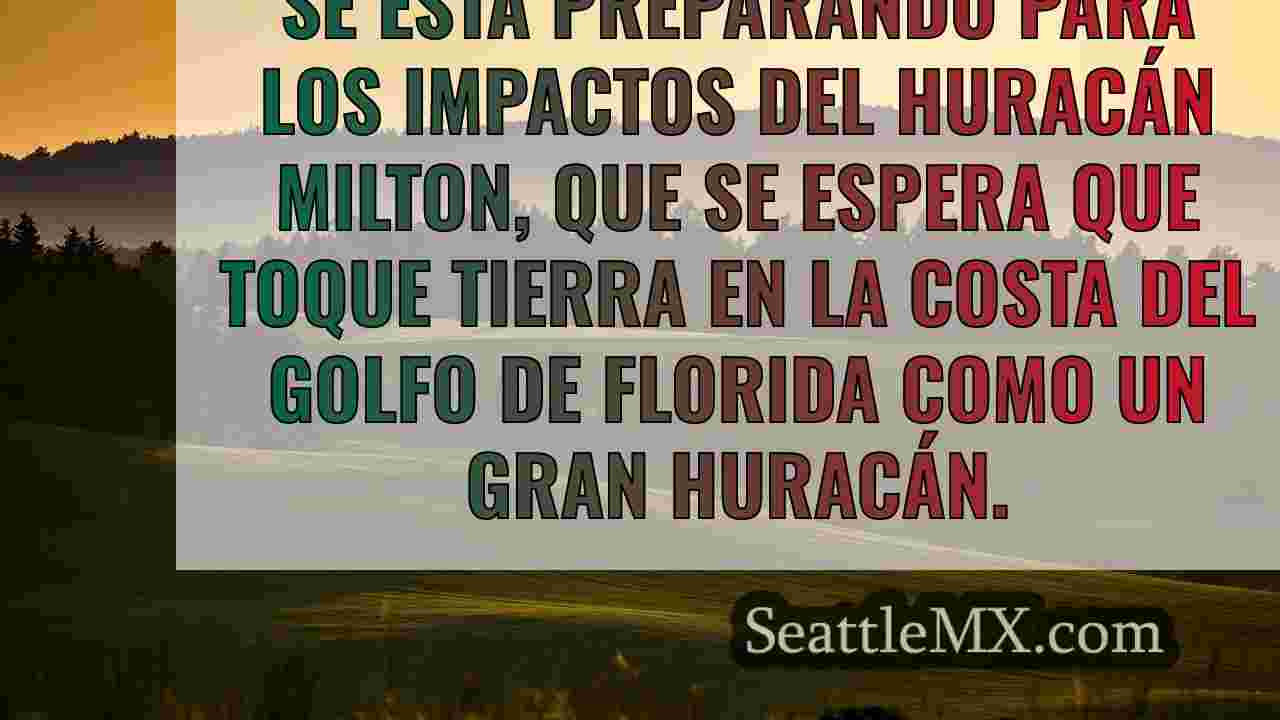 Huracán Milton: categoría 3 a punto de
