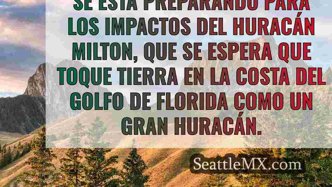 Actualización del huracán Milton: la
