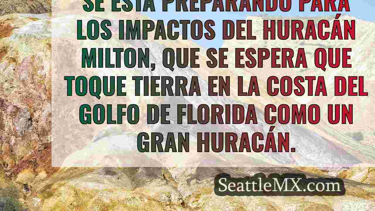 Huracán Milton, categoría 4; alerta de