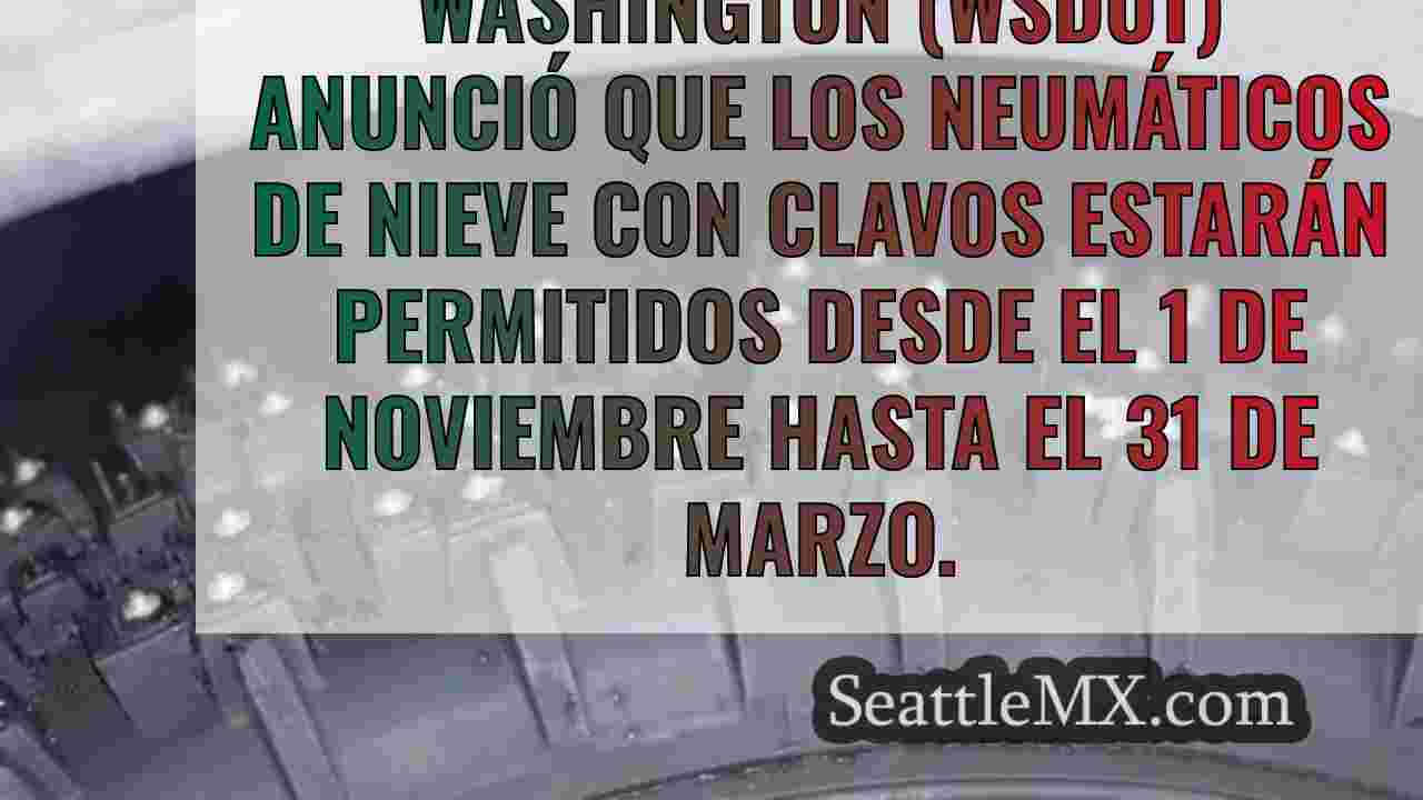 Neumáticos con clavos permitidos en WA