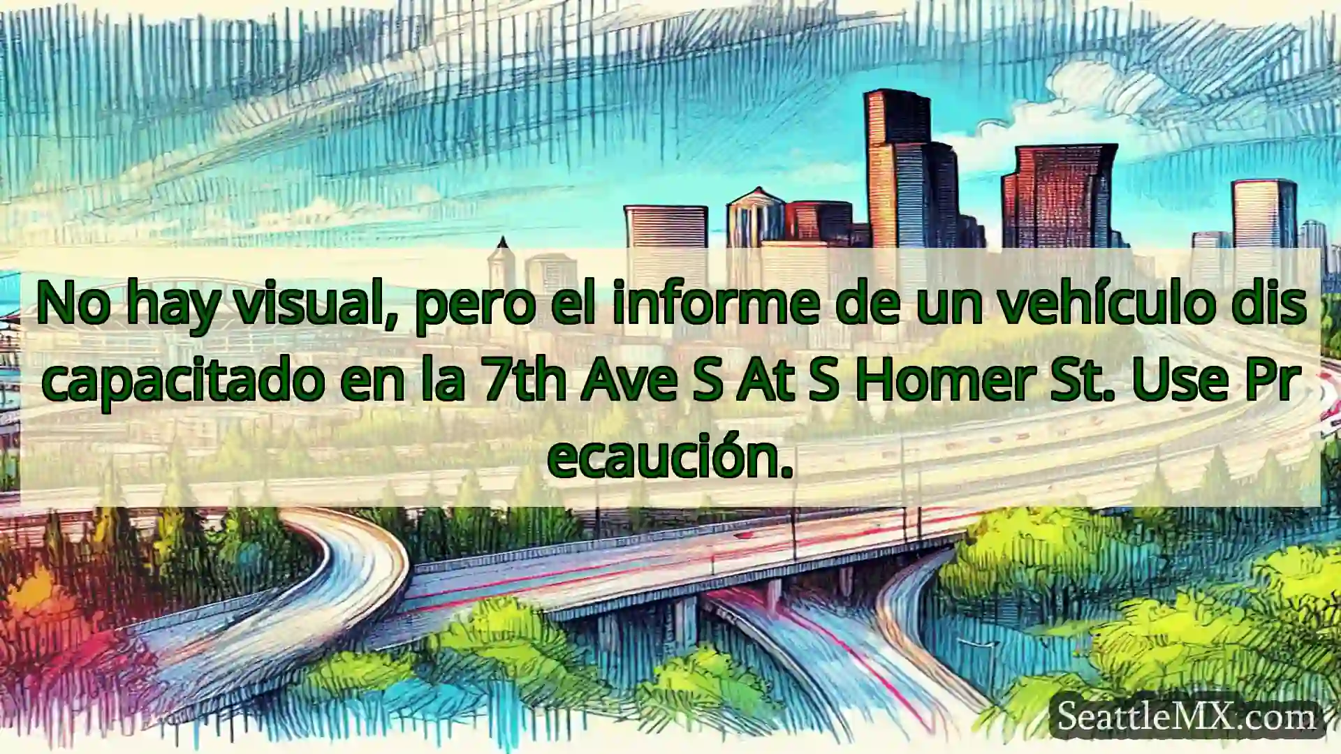 Noticias de transporte de Seattle No hay visual, pero el informe de