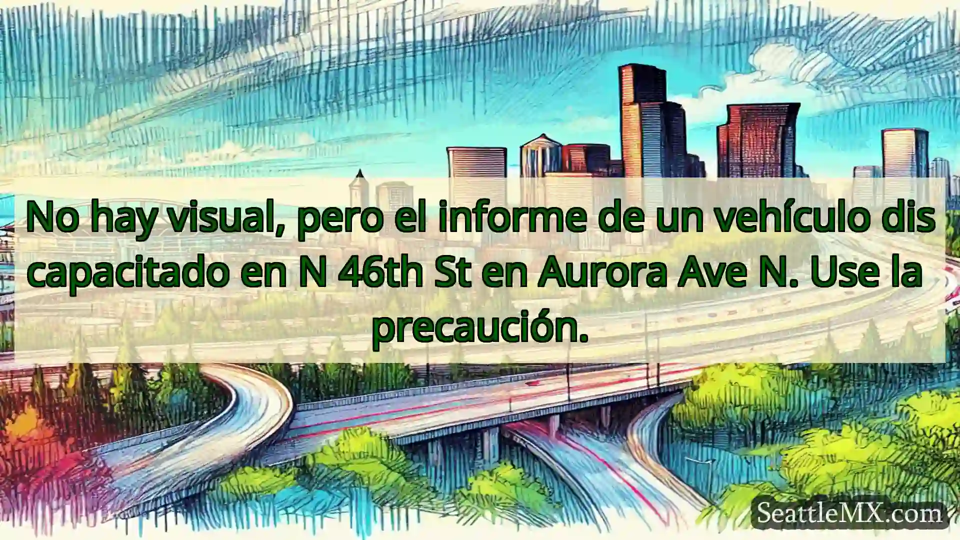 Noticias de transporte de Seattle No hay visual, pero el informe de