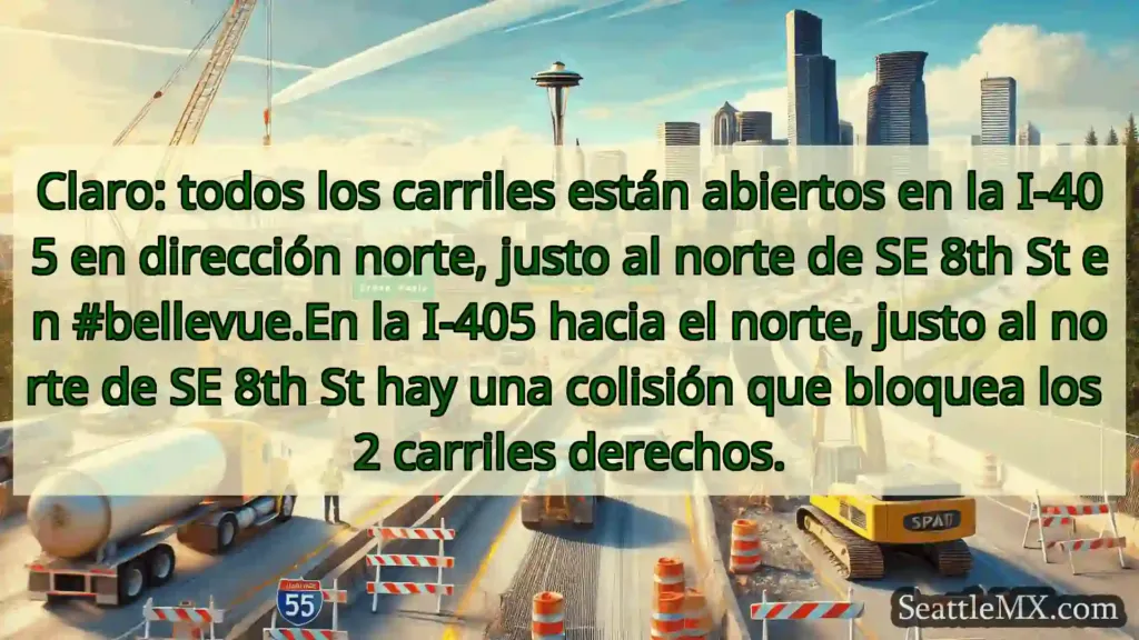 Noticias de transporte de Seattle Claro: todos los carriles están